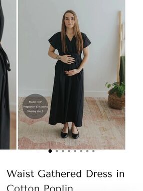 Waist-Gathered Maxi Dress